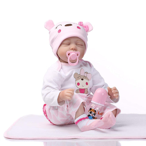 Image of BigTron Baby Dolls 22" Cute Realistic Soft Silicone Vinyl Dolls Newborn Baby dolls With Clothes