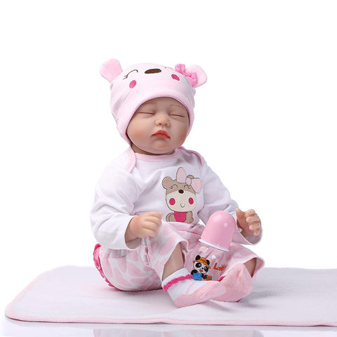 Image of BigTron Baby Dolls 22" Cute Realistic Soft Silicone Vinyl Dolls Newborn Baby dolls With Clothes